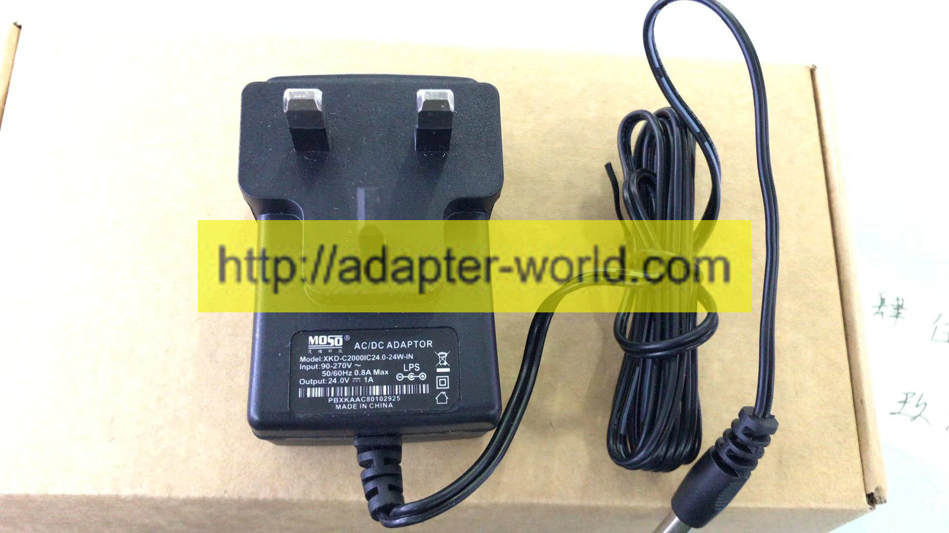 *100% Brand NEW* MOSO XKD-C2000IC24.0-24W-IN 24.0v ---1A Switching AC/DC ADAPTOR Power Adapter Free shipping!